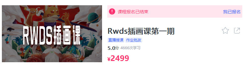 RWDS插画课第一期【画质高清有素材】